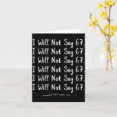 Funny Teacher Gen Alpha Clroom Humor I Will Not Sa カード (黄色い花)