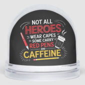 Funny Teacher Not All Heroes Wear Capes Coffee (正面)