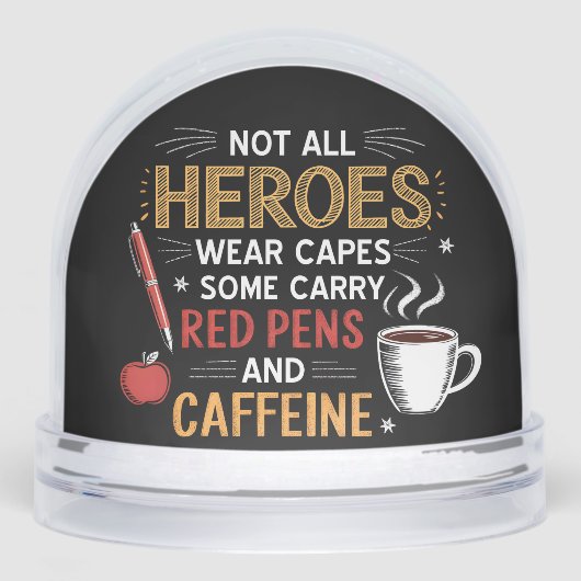 Funny Teacher Not All Heroes Wear Capes Coffee (正面)