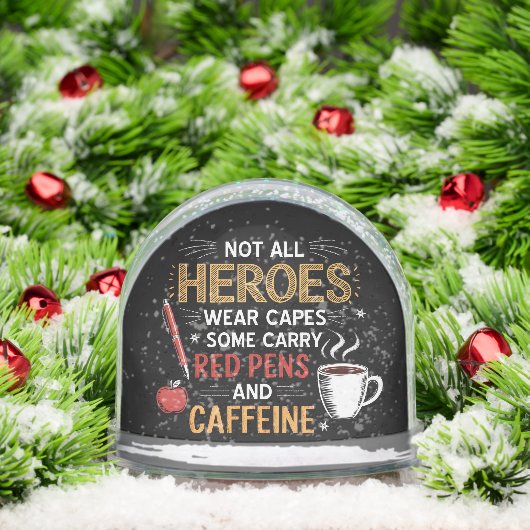 Funny Teacher Not All Heroes Wear Capes Coffee (クリスマス)
