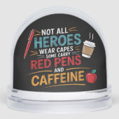 Funny Teacher Not All Heroes Wear Capes Coffee (正面)