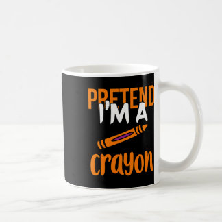 Funny Teacher Pretend I'm A Crayon Halloween Gift  コーヒーマグカップ