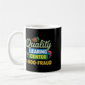 Funny Teacher Quality Learning Center Academic Des コーヒーマグカップ (左)
