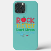 Funny Teacher Rock The Test Don't Stress Just Do Case-Mate iPhoneケース (裏面)