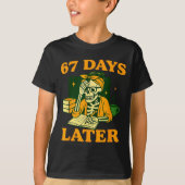 Funny Teacher Skeleton 6 7 Meme Six Seven Skeleton Tシャツ (正面)