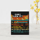 Funny Teacher Student Science Can I Lick It Period カード (黄色い花)