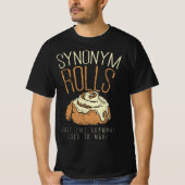 Funny Teacher, Student Synonym Rolls Grammar Tシャツ (正面)