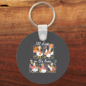 Funny Teachers Silly Goose 100 Day Of School, Goos キーホルダー (正面)