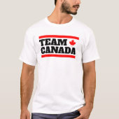 Funny Team Canada Squad Maple Leaf Canadian Flag C Tシャツ (正面)