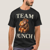 Funny Team Punch Cute Monkey Sarcastic Meme Tシャツ (正面)
