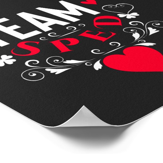 Funny Team Sped Decorative Ornamental ポスター (角)