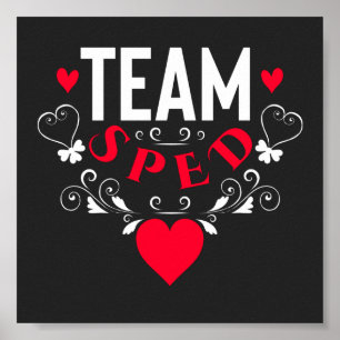Funny Team Sped Decorative Ornamental ポスター