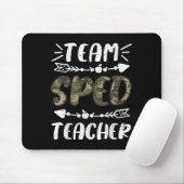 Funny Team Sped Teacher Camo Teacher Student Back  マウスパッド (マウス)