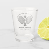 Funny Tears of My Pickleball Opponents ショットグラス (裏面)