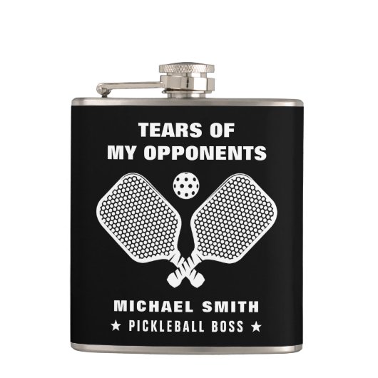 Funny tears of My Pickleball Opponents  フラスク (正面)