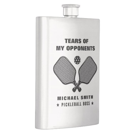 Funny Tears of My Pickleball Opponents フラスク (右)