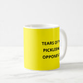 Funny Tears of my Pickleball Opponents Typography  コーヒーマグカップ (正面右)