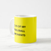 Funny Tears of my Pickleball Opponents Typography  コーヒーマグカップ (正面左)