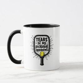 Funny Tears of my Pickleball Opponents Typography  マグカップ