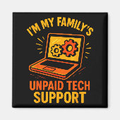 Funny Tech Guy Suprt Computer Geek Nerd Engineer G マグネット (正面)