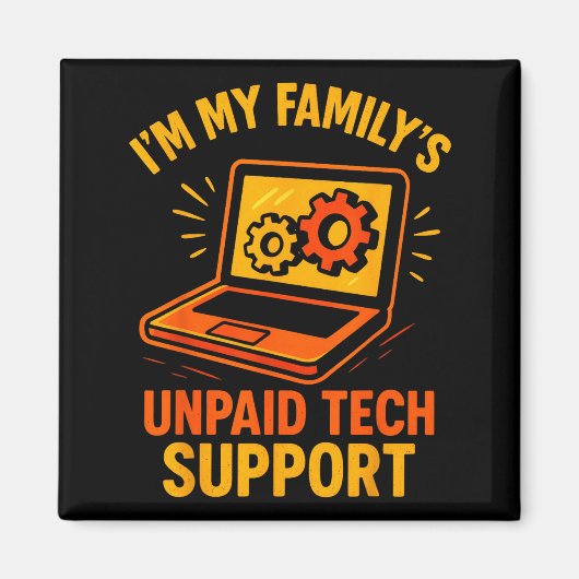 Funny Tech Guy Suprt Computer Geek Nerd Engineer G マグネット (正面)