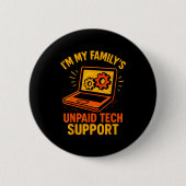 Funny Tech Guy Suprt Computer Geek Nerd Engineer G 缶バッジ (正面)
