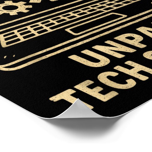 Funny Tech Lover Graphic Tee Computer Geek Nerd En ポスター (角)