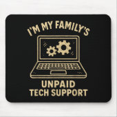 Funny Tech Lover Graphic Tee Computer Geek Nerd En マウスパッド (正面)