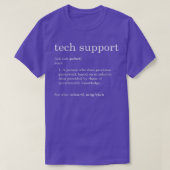 Funny Tech Support Definition  Tシャツ (デザイン正面)