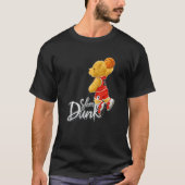 Funny Teddy Bear Slam Dunk, Teddy Bear Basketball  Tシャツ (正面)