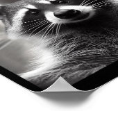 Funny Tee Ed Raccoon Selfie Bigfoot Gift Mens Wome ポスター (角)