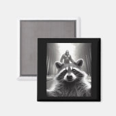 Funny Tee Ed Raccoon Selfie Bigfoot Gift Mens Wome マグネット (正面/裏面)