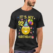 Funny Tee It s My 92nd Birthday Gift 92 Years Old  Tシャツ (正面)
