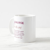 Funny Tele-Nurse Mug – Personalized Public Health  コーヒーマグカップ (正面左)