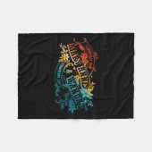 Funny Tennessee-ham Mary Anne & Wandas Strawbe フリースブランケット (正面(横))