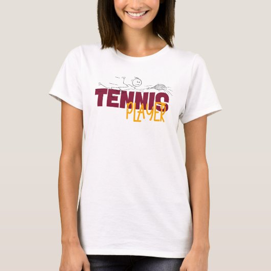 Funny Tennis Player Shirt  Tシャツ (正面)