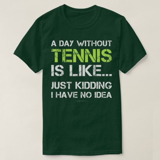 Funny Tennis s  Tシャツ (デザイン正面)
