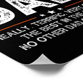 Funny Terrific Dad Donald Trump Happy Fathers Day  ポスター (角)