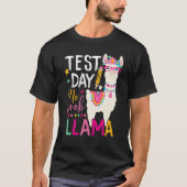Funny Test Day No Prob-llama Llama Teacher Testing Tシャツ (正面)