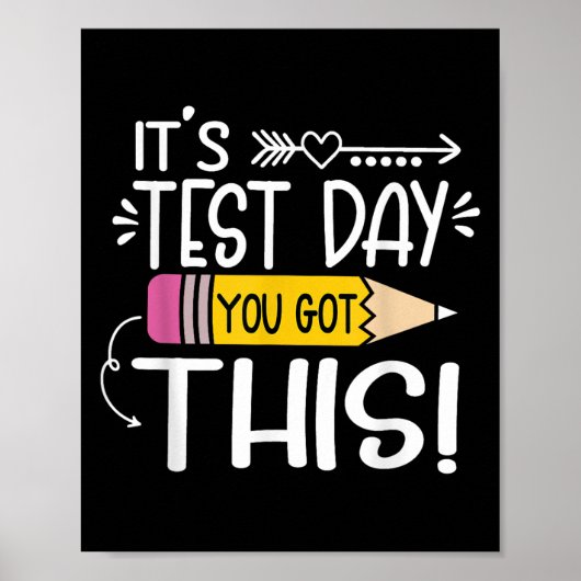 Funny Testing Day Its Test Day You Got This Teache ポスター (正面)
