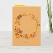 Funny Thanksgiving Card – Turkey Trouble カード (裏面)