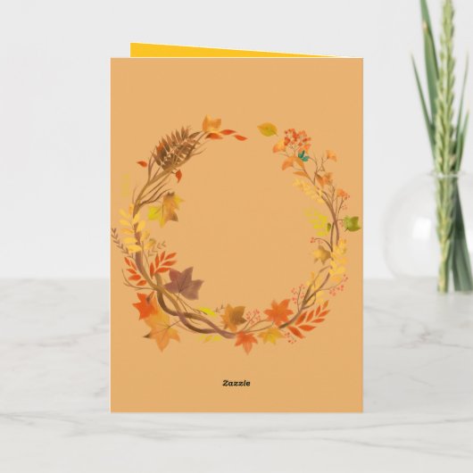 Funny Thanksgiving Card – Turkey Trouble カード (裏面)