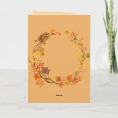 Funny Thanksgiving Card – Turkey Trouble カード (裏面)