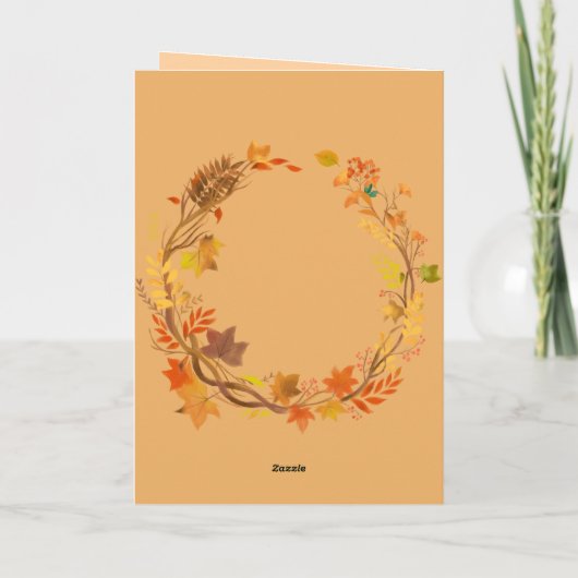 Funny Thanksgiving Card – Turkey Trouble カード (裏面)