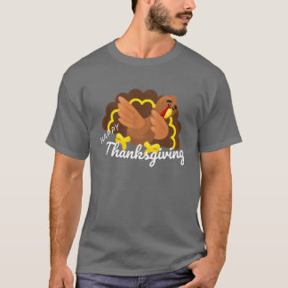 funny thanksgiving dabbing turkey tシャツ