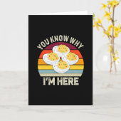 Funny Thanksgiving Deviled Eggs You Know Why I'm H カード (黄色い花)