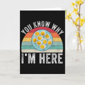 Funny Thanksgiving Deviled Eggs You Know Why I'm H カード (黄色い花)