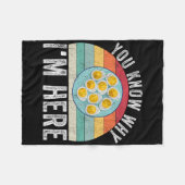 Funny Thanksgiving Deviled Eggs You Know Why I'm H フリースブランケット (正面(横))