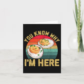 Funny Thanksgiving Deviled Eggs You Know Why Im He カード (正面)