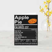 Funny Thanksgiving Food Apparel, E Nutrition Facts カード (黄色い花)
